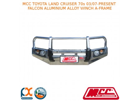 Mcc Falcon Bar Aluminium Alloy Winch A-frame Fits Toyota Land Cruiser 70s (03/2007-present) (with Fog And Under Protection)