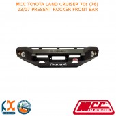 MCC ROCKER FRONT BAR FITS TOYOTA LANDCRUISER 70S 76 3/07-PRESENT (078-01)NO LOOP