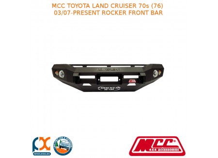 Mcc Rocker Front Bar Fits Toyota Landcruiser 70s 76 3/07-present (078-01)no Loop