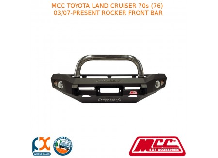 Mcc Rocker Front Bar Fits Toyota Landcruiser 70s (76) (3/07-present) (078-01)ssl