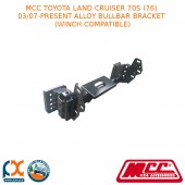 MCC ALLOY BULLBAR BRACKET FITS TOYOTA LAND CRUISER 70S (03/2007-PRESENT)