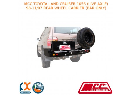 Mcc Rear Wheel Carrier Bar Only Fits Toyota Landcruiser 105s Live Axle 98-11/07