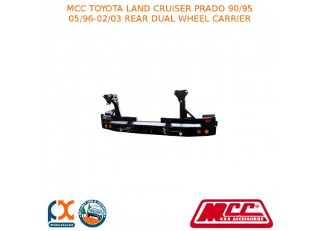 Mcc Rear Bar Dual Wheel Carrier Fits Toyota Lc Prado 90/95 (05/96-02/03)