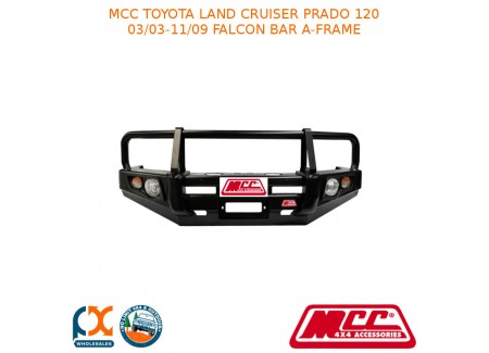 Mcc Falcon Bar A-frame Fits Toyota Landcruiser Prado 120 W Fog Light (3/3-11/09)