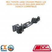 MCC ALLOY BULLBAR BRACKET FITS TOYOTA LAND CRUISER PRADO 120 (03/2003-11/2009)