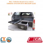 MCC BULLBAR DRAWER SYSTEM WITH MEDIUM SLIDE FITS TOYOTA HILUX (07/2011-09/2015)