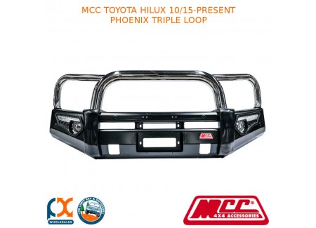 Mcc Phoenix Bullbar Triple Loop Fits Toyota Hilux (10/2015-present)