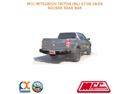 Mcc Rocker Rear Bar Fits Mitsubishi Triton (ml) (07/2006-08/2009)