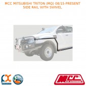 MCC BULLBAR SIDE RAIL W/ SWIVEL-FITS MITSUBISHI TRITON (MQ) (8/15-P)-SAND BLACK