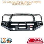 MCC PHOENIX BULLBAR TRIPLE LOOP FITS MITSUBISHI TRITON (MQ) (08/2015-PRESENT)