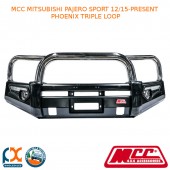 MCC PHOENIX BULLBAR TRIPLE LOOP FITS MITSUBISHI PAJERO SPORT (12/2015-PRESENT)