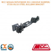 MCC STEEL BULLBAR BRACKET- FITS NISSAN PATHFINDER R51 (GROOVE BUMPER) (7/5-5/10)