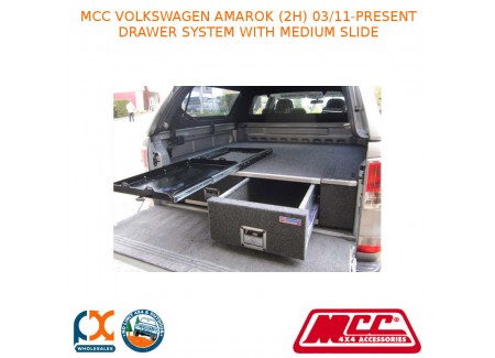 Mcc Bullbar Drawer System With Medium Slide Fits Volkswagen Amarok (2h) (03/2011-present)