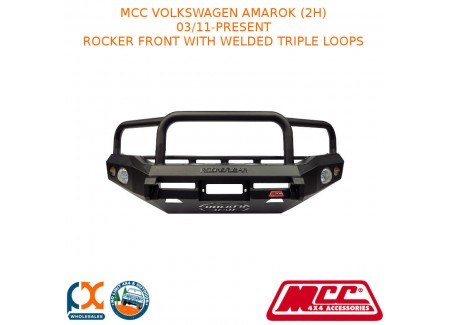 Mcc Bullbar Rocker Front W/welded 3 Loops-fits Volkswagen Amarok(2h)(3/11-now)