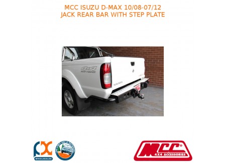 Mcc Jack Rear Bar With Step Plate Fits Isuzu D-max (10/08-07/12)