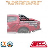 MCC SWING SPORT BAR BLACK TUBING FITS HOLDEN RODEO (RA) (03/03-03/07)