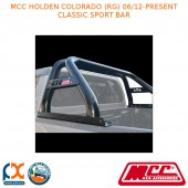 MCC CLASSIC SPORT BAR BLACK TUBING FITS HOLDEN COLORADO (RG) (06/12-PRESENT)