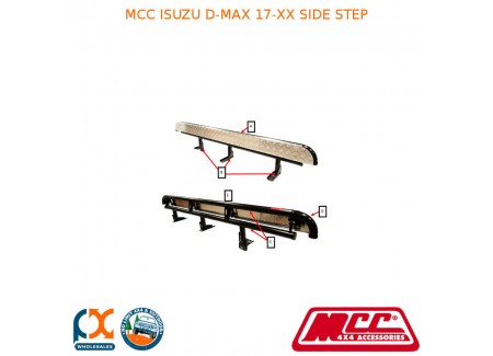 Mcc Bullbar Side Step Fits Isuzu D-max (2017-20xx) - Sand Black