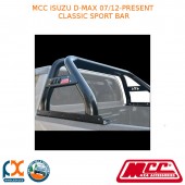 MCC CLASSIC SPORT BAR BLACK TUBING FITS ISUZU D-MAX (07/12-PRESENT)