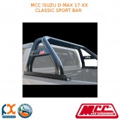 MCC CLASSIC SPORT BAR BLACK TUBING FITS ISUZU D-MAX (2017-20XX)