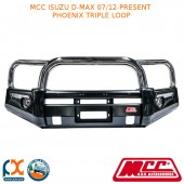 MCC PHOENIX BULLBAR 3 LOOP FITS ISUZU D-MAX (07/2012-PRESENT) (WITH FOG AND UP)