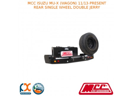 Mcc Rear Bar Single Wheel Double Jerry Fits Isuzu Mu-x (wagon) (11/2013-present)