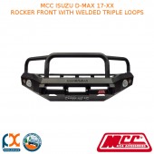 MCC BULLBAR ROCKER FRONT WITH WELDED TRIPLE LOOPS FITS ISUZU D-MAX (2017-20XX)