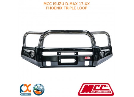 Mcc Phoenix Bullbar Triple Loop Fits Isuzu D-max (2017-20xx)