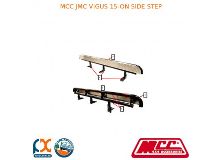 Mcc Bullbar Side Step Fits Jmc Vigus (2015-on) - Black