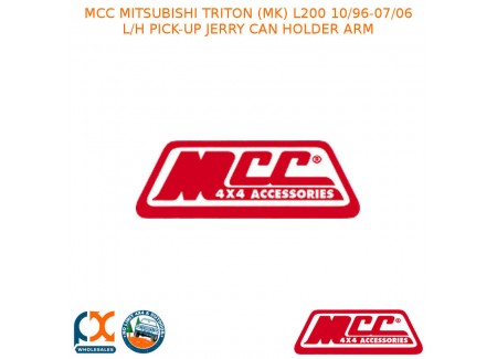 Mcc Bullbar L/h Pick-up Jerry Can Holder Arm Fits Mitsubishi Triton (mk) L200 (10/1996-07/2006)