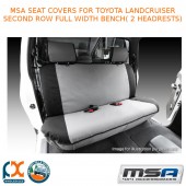 MSA SEAT COVERS FITS TOYOTA LC SECOND ROW FULL WIDTH BENCH (2 HEADRESTS)