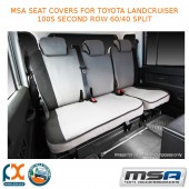 MSA SEAT COVERS FITS TOYOTA LC 100S SECOND ROW 60/40 SPLIT - 10015-GXL