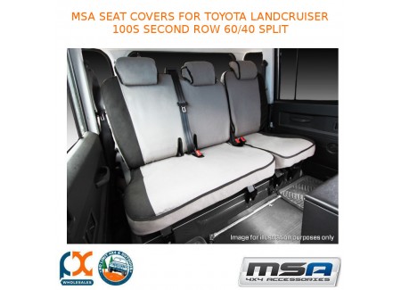 Msa Seat Covers Fits Toyota Lc 100s Second Row 60/40 Split - 10015-gxl