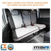 MSA SEAT COVERS FITS TOYOTA LANDCRUISER 100 SERIES SECOND ROW 60/40 SPLIT