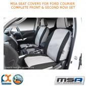 MSA SEAT COVERS FITS FORD COURIER COMPLETE FRONT & SECOND ROW SET - BC00CO