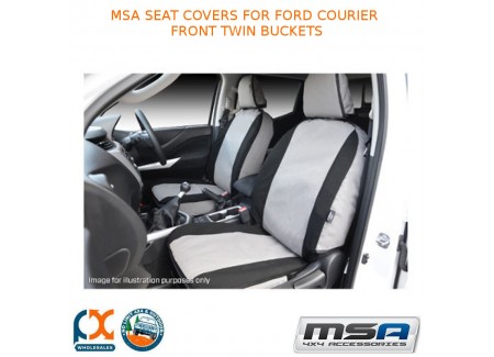 Msa Seat Covers Fits Ford Courier Front Twin Buckets - Bc02