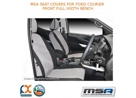 Msa Seat Covers Fits Ford Courier Front Full Width Bench - Bc07