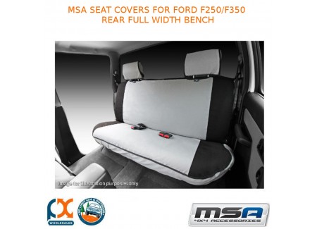 Msa Seat Covers Fits Ford F250/f350 Rear Full Width Bench - F2503