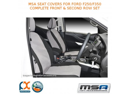 Msa Seat Covers Fits Ford F250/f350 Complete Front & Second Row Set - F250co