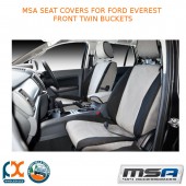 MSA SEAT COVERS FITS FORD EVEREST FRONT TWIN BUCKETS - FRT512