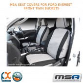 MSA SEAT COVERS FITS FORD EVEREST FRONT TWIN BUCKETS - FRT514