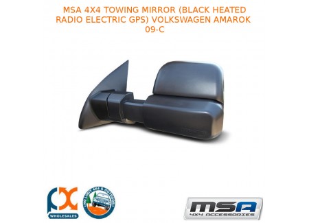 Msa 4x4 Towing Mirror(black Heated Radio Electric Gps)fit Volkswagen Amarok 09-c