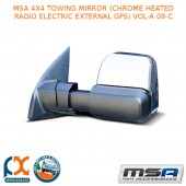 MSA 4X4 TOWING MIRROR (CHROME HEATED RADIO ELECTRIC EXTERNAL GPS) VOL-A 09-C