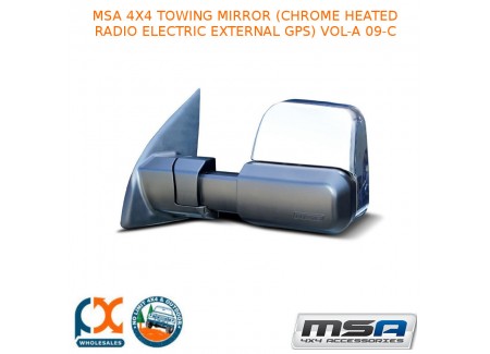 Msa 4x4 Towing Mirror (chrome Heated Radio Electric External Gps) Vol-a 09-c