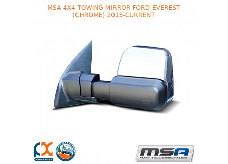 Msa 4x4 Towing Mirror Fits Ford Everest (chrome) 2015-current