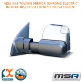 MSA 4X4 TOWING MIRROR(CHROME ELECTRIC INDICATORS)FITS FORD EVEREST 2015-CURRENTMSA 4X4 TOWING MIRROR (CHROME ELECTRIC INDICATORS) FITS FORD EVEREST 15-CURRENT