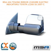 MSA 4X4 TOWING MIRROR (CHROME ELECTRIC INDICATORS) FITS TOYOTA LC200 SS 2007-C