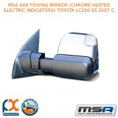 MSA 4X4 TOWING MIRROR (CHROME HEATED ELECTRIC) FITS TOYOTA LC200 SERIES 2007-C