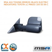 MSA 4X4 TOWING MIRROR (BLACK HEATED ELECTRIC ) FITS TOYOTA LC PRADO 150 SS 09-C