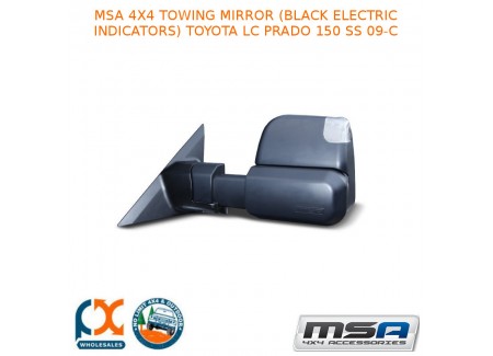 Msa 4x4 Towing Mirror (black Heated Electric ) Fits Toyota Lc Prado 150 Ss 09-c